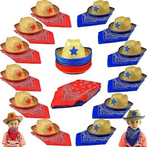 Set Of 12 Cowboy Party Pack
