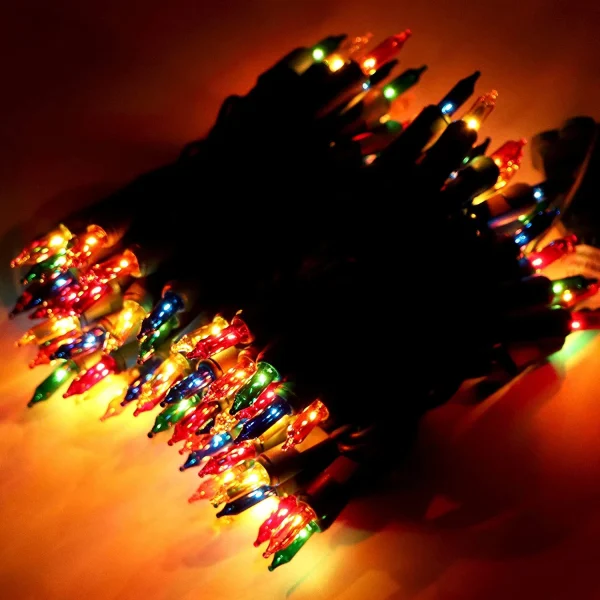 100 LED Multi Color Christmas Lights 19.35ft