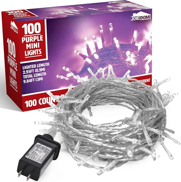 100 LED Purple Christmas Light 9.84ft