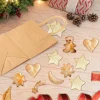 100pcs Christmas Kraft Paper Bags
