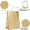 100pcs Christmas Kraft Paper Bags