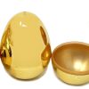 36Pcs Golden Metallic Easter Egg Shells