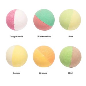 Bath Bombs for Kids with Fruit Bouncy Balls
