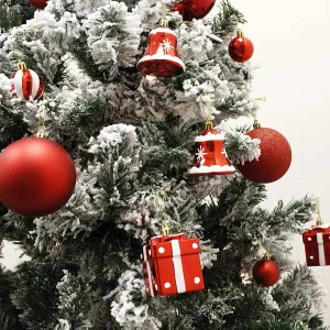 112pcs Red and White Christmas Ball Ornaments