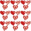 27Pcs Eraser Filled Hearts with Valentines Day Cards for Kids-Classroom Exchange Gifts