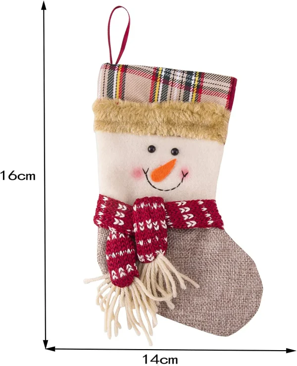 12pcs 3D Mini Christmas Stockings Set