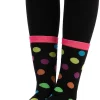 12pcs Paint Splash Patterned Colorful Socks Women