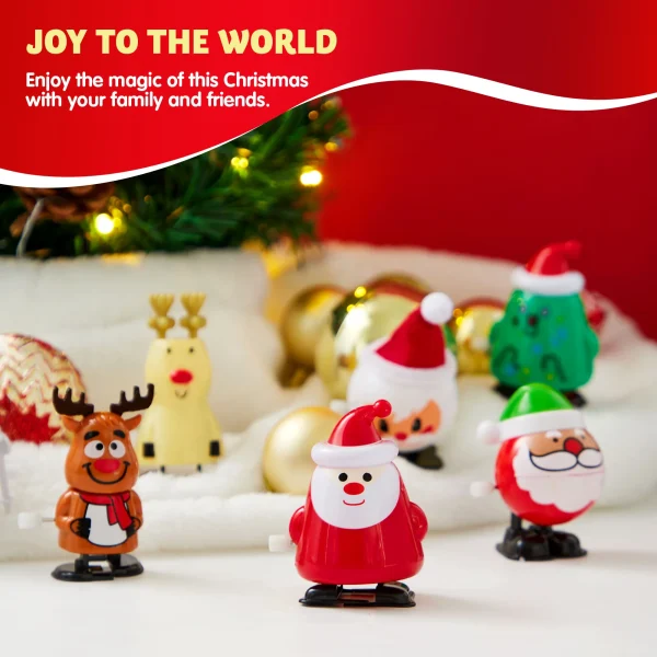 18Pcs Christmas Wind Up Toy Christmas Decoration and Gift