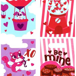 28 Pcs Valentines Day School Gifts Stationery Set for Kids