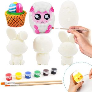 6pcs DIY Easter Squishy Coloring Craft Kit
