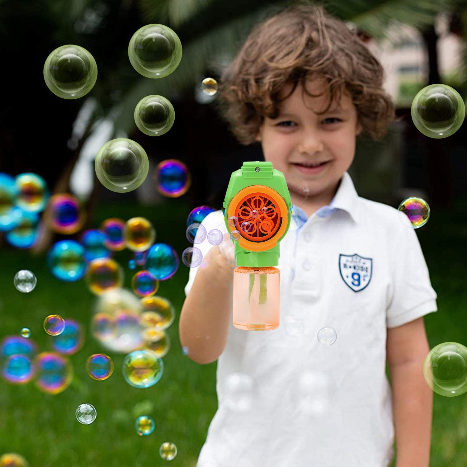 2pcs Bubble Blower Toy with 2 Bubble Solution