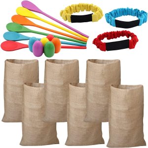 6 Player Easter Outdoor Lawn Games Potato Sack Race Bags