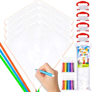 4 Packs DIY Diamond Kite with Watercolor Pen
