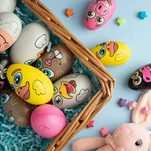 12pcs Animal Themed Characters Squishy Eggs 2.4in