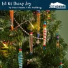 12pcs Glass Icicle Ornaments Christmas Tree Decor