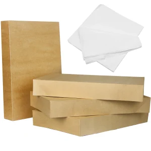 12pcs Brown Kraft Cardboard Gift Boxes with Lids