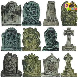 12Pcs Miniature Tombstones Set