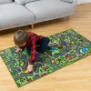 Syncfun Play Rug with 12 Pull-Back Vehicle Set