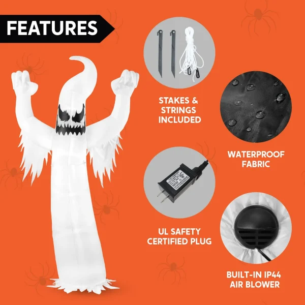 12ft Halloween Inflatable Ghost Decoration