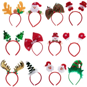 12pcs Christmas Headband with Different Designs