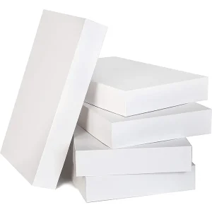 12pcs Christmas White Cardboard Gift Boxes