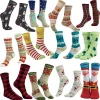 24pcs Crew Christmas Holiday Socks