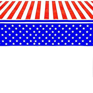 Patriotic Party Table Cover, 3 Packs