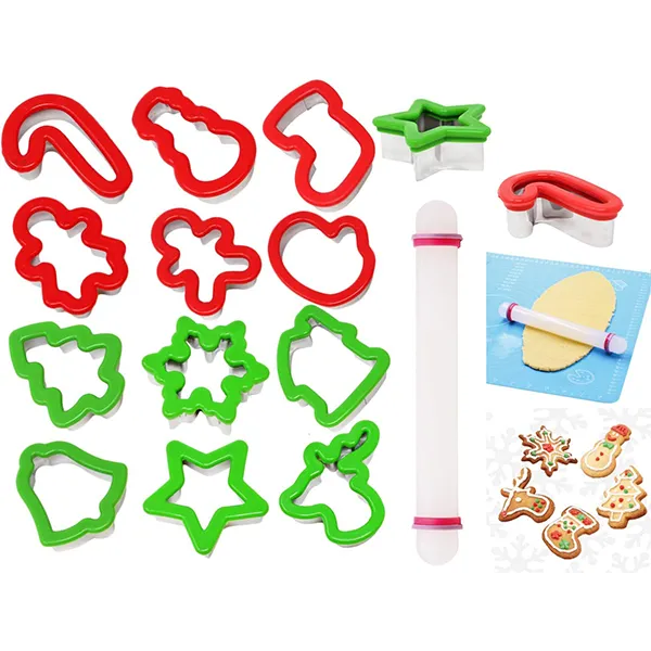 13pcs Stainless Steel Christmas Cookie Cutters