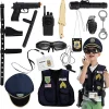 14pcs Hat and Uniform Outfit Police Play Set Toy