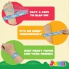 144 Pcs 36 Designs Slap Bracelets for Kids Bulk Wristbands
