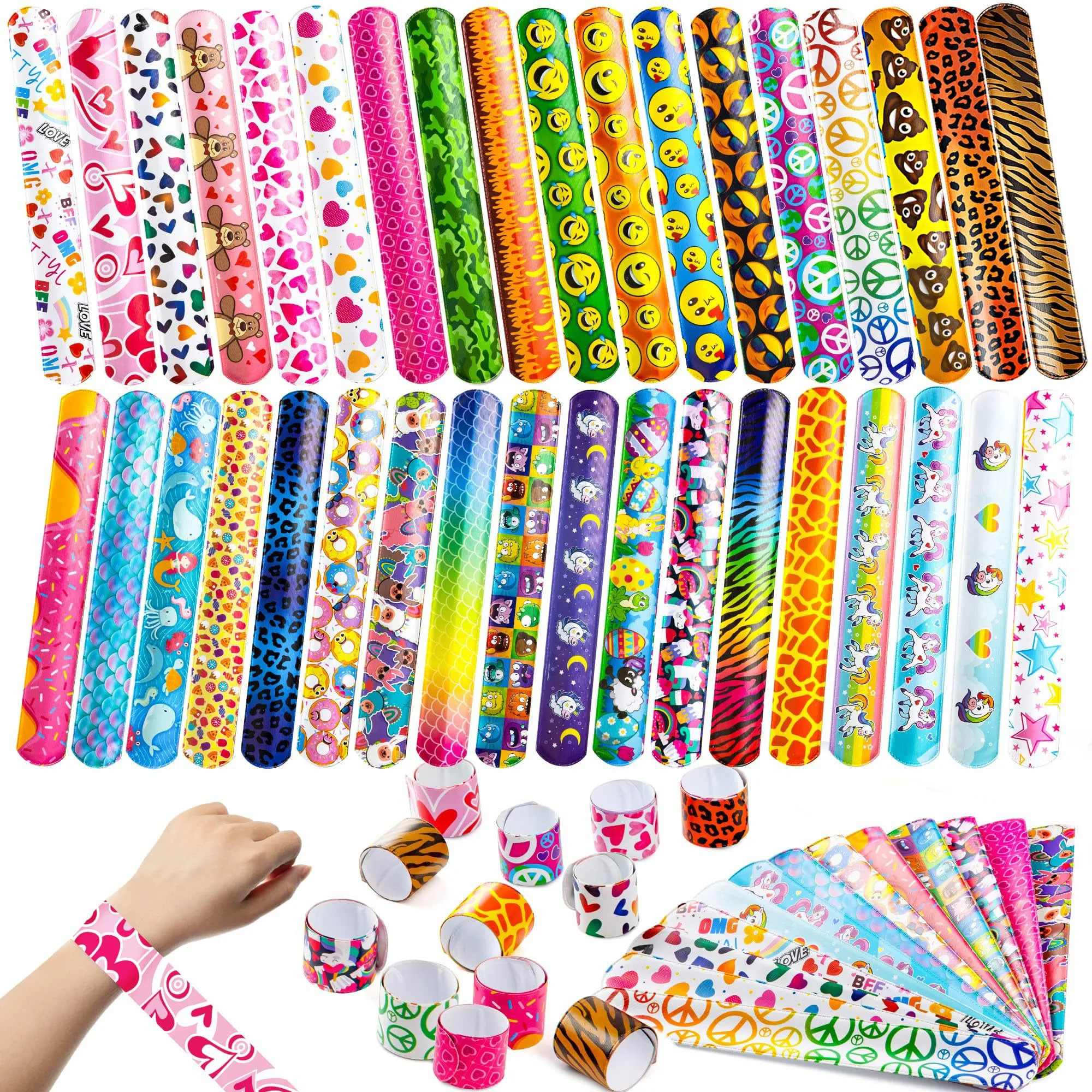 Marvelous Slap Bands for Kids - Fun and Colorful Bracelets for Parties