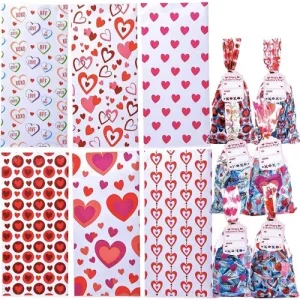 150Pcs Cellophane Gift Bags with Gift Tag