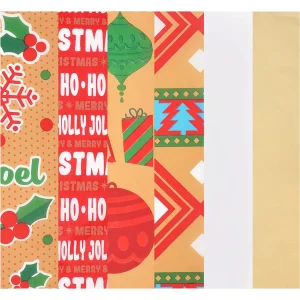 150pcs Christmas Printed Kraft Tissue Paper