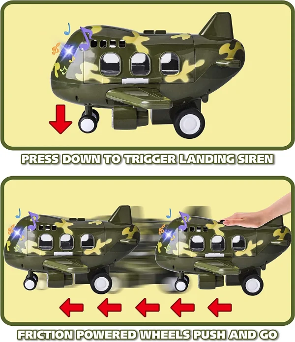 7pcs Military Cargo Airplane Toy Set