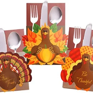 15Pcs Thanksgiving Cutlery Holder Set