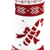 6pcs Christmas Stocking Knitting Patterns Décor 18in