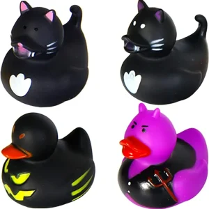 18 Pcs Halloween Rubber Duck Bath Toys