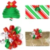 18pcs Christmas Satin Fabric Ribbon Decoration