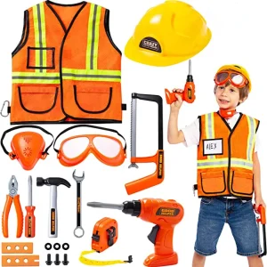 19Pcs Construction Worker Play Tool Toys Set