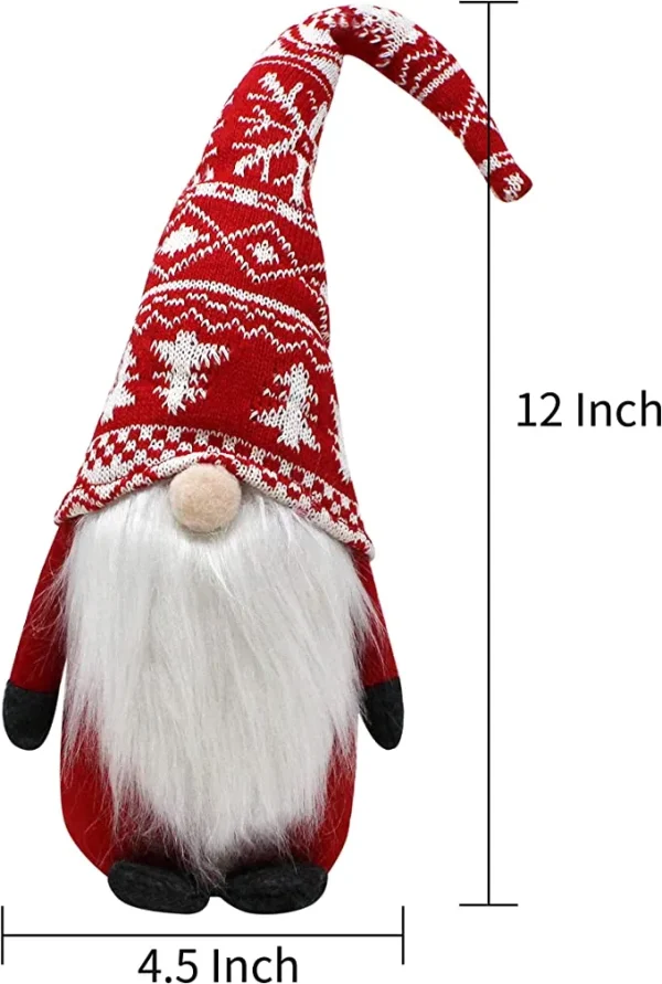 Christmas Gnome Plush Tabletop Decoration 19in