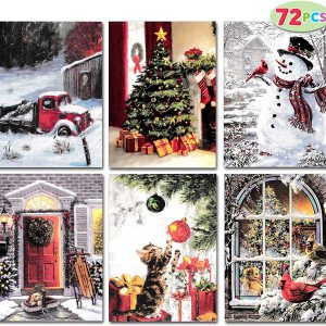Cute Merry Christmas Greeting Cards for Holiday Parties