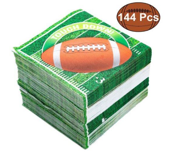 144 Count Touchdown Football Game Day Themed Paper Napkins