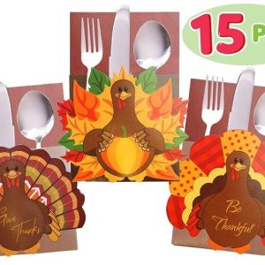 15 Thanksgiving Cutlery Holder Set