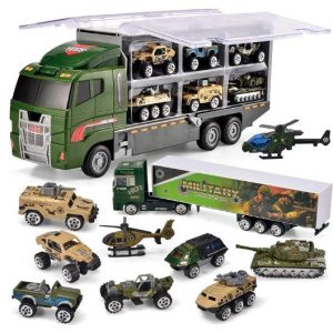 10-in-1 Die-cast Military Army Mini Vehicle Toy Set