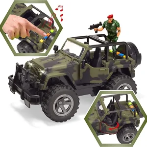 Friction Powered Realistic Military Vehicle Toy set – Christmas Toys