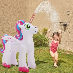 Kids 2pcs Inflatable Unicorn Sprinkler