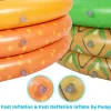 2pcs 58in Orange and Pineapple Inflatable Kiddie Pool