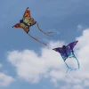 2pcs Yellow and Blue Giant Butterfly Kite 52.4in