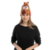 2Pcs Thanksgiving Pom Pom Beanie Hats