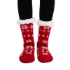 2pcs Women's Red Soft Fuzzy Slipper Socks